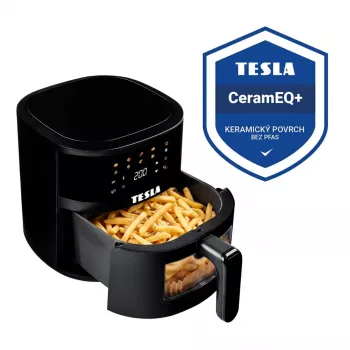 TESLA AirCook Q45 Pro AIRCKQ45PROBLK fritadeira de ar quente com revestimento cerâmico