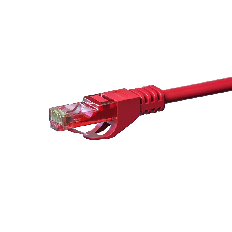 Cabo de rede DSIT CAT6 U/UTP 0,25 m vermelho 100% cobre (DC-65-002)