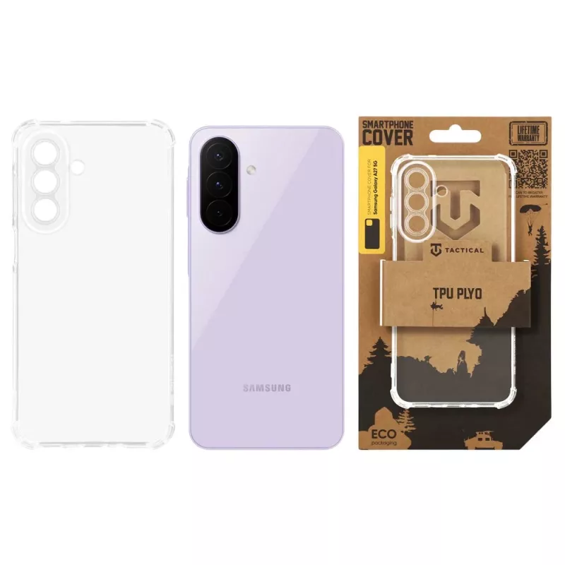 Capa traseira tática TPU Plyo Galaxy A27 5G transparente