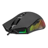 Rato gaming com fio Rampage Spear V2 12800 DPI ótico RGB preto