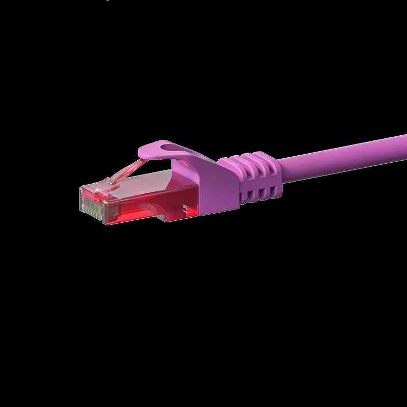 Cabo de rede DSIT CAT6 U/UTP 2 m rosa 100% cobre (DC-69-020)