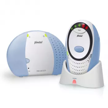 Intercomunicador para bebé Alecto DECT com modo Full ECO, sem câmara, azul