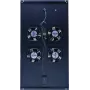 DSIT DS-FT100 unidade de arrefecimento para armário de servidor com 4 ventoinhas e termostato para armários de 1000 mm de profundidade, 1U, 230V, preto