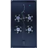 DSIT DS-FT100 unidade de arrefecimento para armário de servidor com 4 ventoinhas e termostato para armários de 1000 mm de profundidade, 1U, 230V, preto
