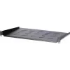 DS-IT prateleira fixa 1U para armários de parede de 450 mm de profundidade, 300 mm de profundidade, preto