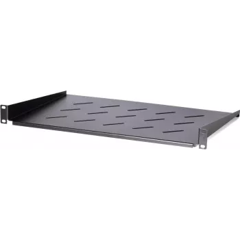 DS-IT prateleira fixa 1U para armários de parede de 450 mm de profundidade, 300 mm de profundidade, preto