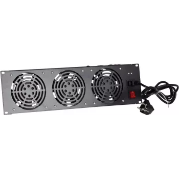 DSIT DS-FAN3FRONT unidade de ventoinhas 3U para montagem em rack com 3 ventoinhas para racks de 19