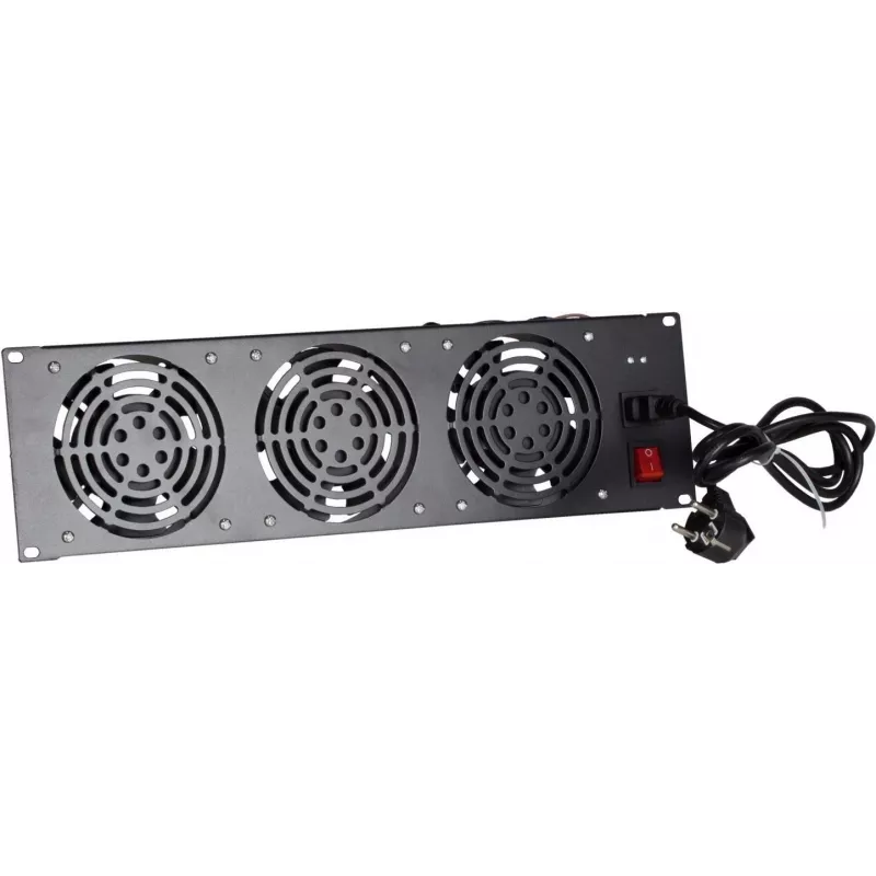 DSIT DS-FAN3FRONT unidade de ventoinhas 3U para montagem em rack com 3 ventoinhas para racks de 19