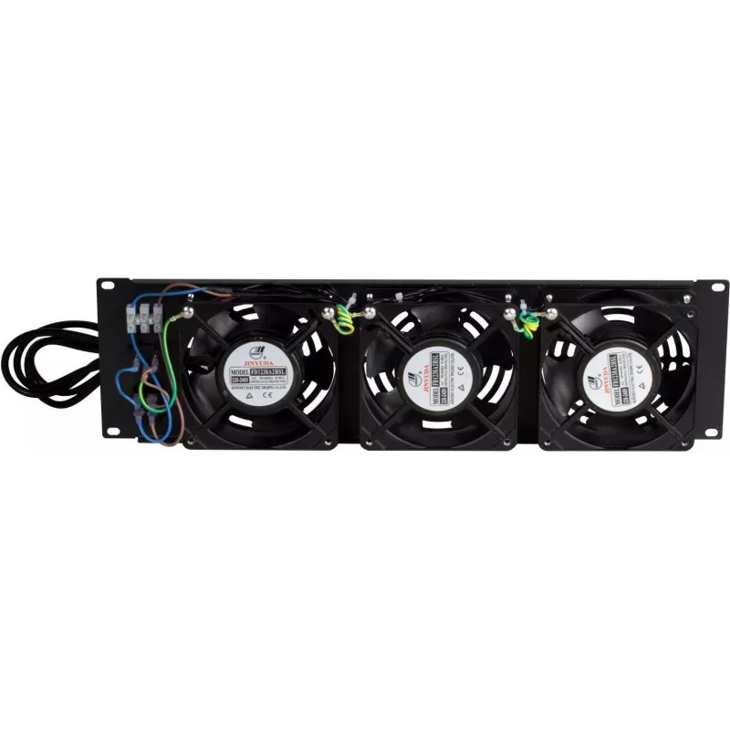 DSIT DS-FAN3FRONT unidade de ventoinhas 3U para montagem em rack com 3 ventoinhas para racks de 19