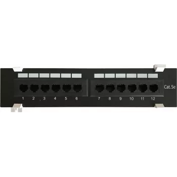 DSIT painel de patch CAT 5e para montagem na parede 12 portas UTP