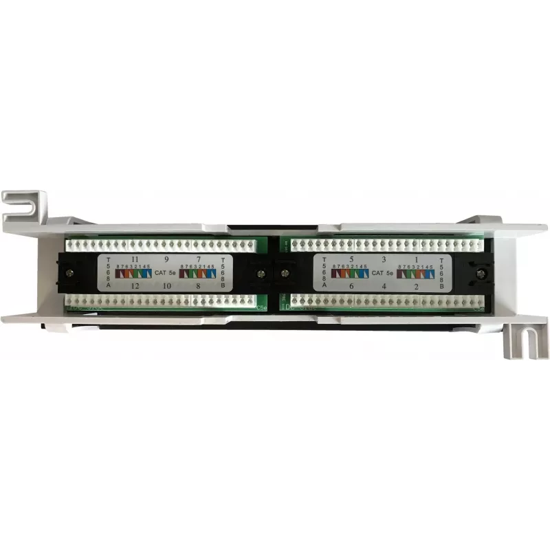 DSIT painel de patch CAT 5e para montagem na parede 12 portas UTP