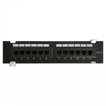 DS-IT painel de patch CAT 6 para parede, 12 portas UTP (DS-Patch6-12UTP-WM)