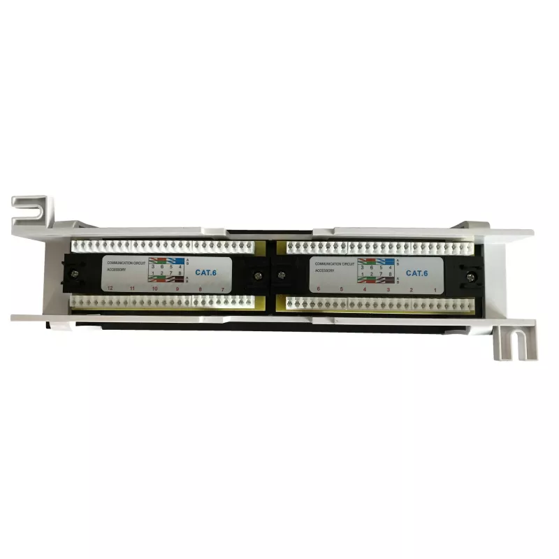 DS-IT painel de patch CAT 6 para parede, 12 portas UTP (DS-Patch6-12UTP-WM)