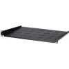 DS-IT prateleira fixa 1U para armários de parede de 450 mm de profundidade, 350 mm de profundidade, preto