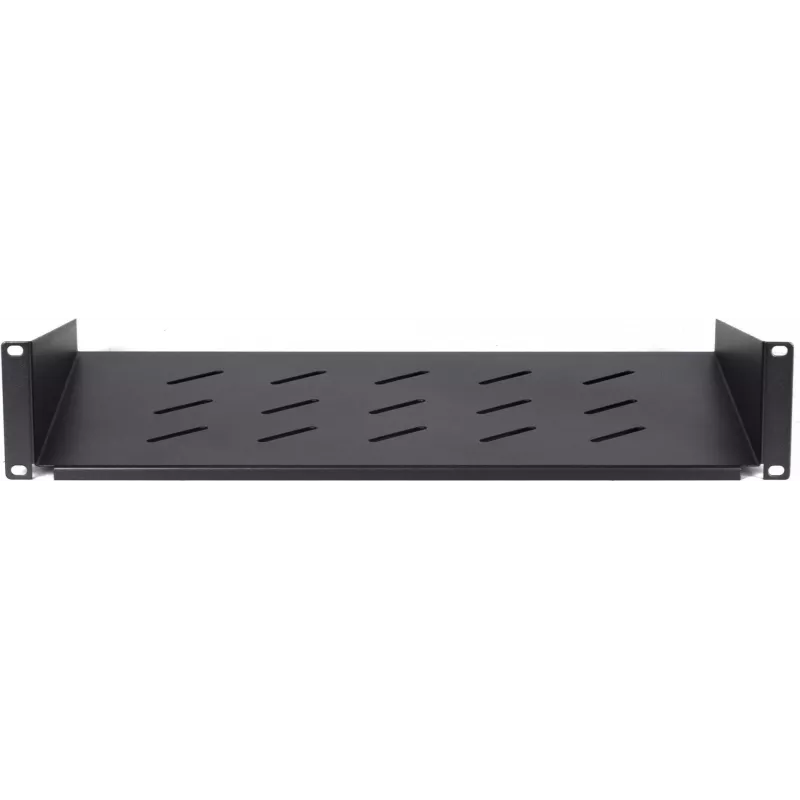 DSIT DS-FH2U300 prateleira fixa 2U para armários de parede de 450 mm de profundidade, 300 mm de profundidade, preto