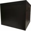 DSIT DS6609ZP Caixa de servidor para montagem na parede 9U 19 polegadas com porta de vidro e painéis laterais perfurados, 600x600x501 mm, Preto