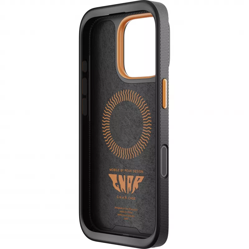 Capa Peak Design Mobile GNAR para Apple iPhone 16 Pro, preta (M-MX-BU-BK-1)
