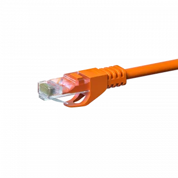 Cabo de rede patch DSIT CAT5e U/UTP, 0,25 m, laranja, 100% cobre, RJ45