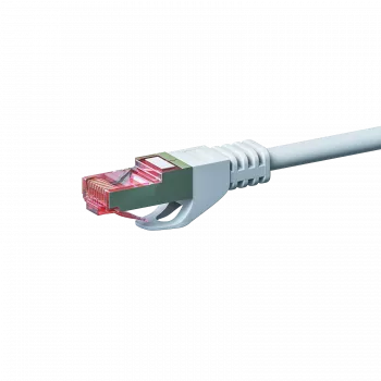 Cabo de rede DSIT CAT 6 LSOH - S/FTP - 1 metro - branco (DC-S62-010)