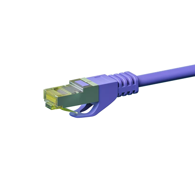 Cabo de rede DSIT RJ45 S/FTP PiMF com cabo CAT 7 violeta - cabo - rede