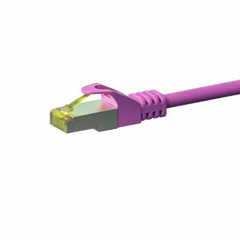 Cabo de rede DSIT Cat.7 S/FTP PiMF RJ45, rosa, 7,5 m