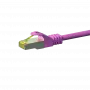 Cabo de rede DSIT Cat.7 S/FTP PiMF RJ45, rosa, 7,5 m