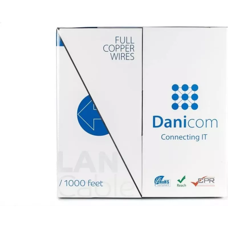 Cabo de rede DSIT DANICOM CAT5E FTP 305m PVC flexível (Fca)