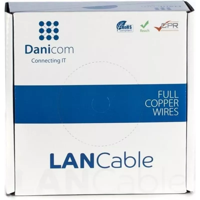 Cabo de rede DSIT DANICOM CAT5E FTP 50m PVC flexível (Fca)