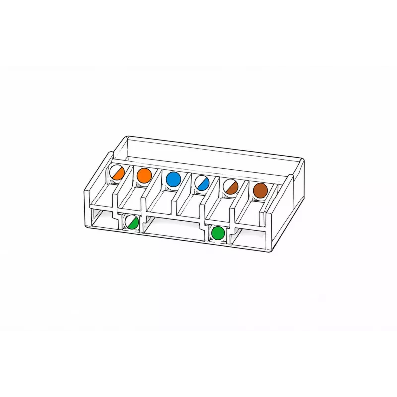 Fichas de rede DSIT UTP RJ45 CAT6 para cabos flexíveis - pack de 10