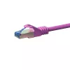 Cabo de rede DSIT CAT 6a LSOH - S/FTP - 5 metros - rosa - cabo patch