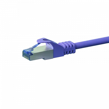 Cabo patch de rede DSIT CAT 6a S/FTP LSOH, 10m, violeta, RJ45, 10Gbps, 500MHz