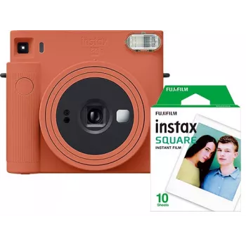Fujifilm Instax Square SQ1 câmara instantânea, laranja terracota, com filme (70100148679)