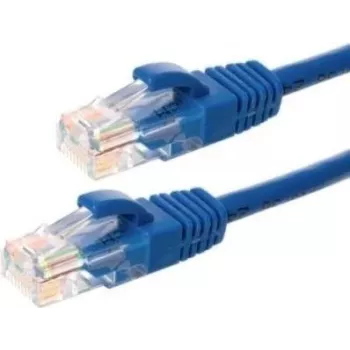 Cabo de rede DSIT CAT6, U/UTP, 0,25 m, azul, 100% cobre (DC-64-002)