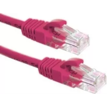 Cabo de rede DSIT CAT6a 100% cobre - U/UTP - 0,50 metros - rosa (DC-U6A9-005)