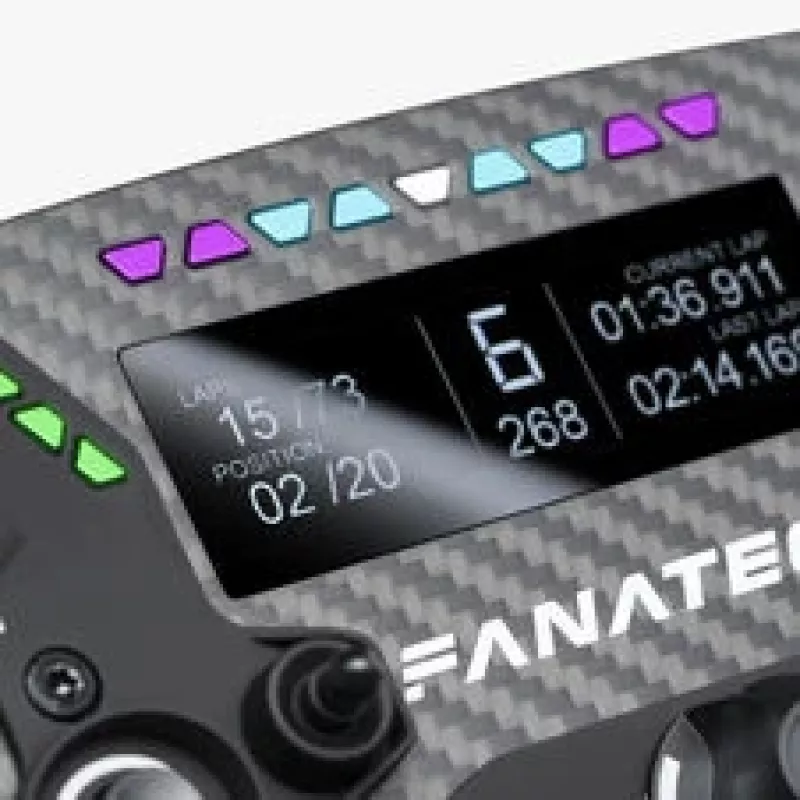 Volante Fanatec ClubSport Formula V3, 290 mm, ecrã OLED de 2,7 polegadas, RGB, preto (CRD-9020019-WW)