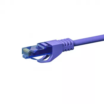 DSIT Cabo de patch CAT6a U/UTP 100% cobre, 7,5 m, violeta, RJ45, 10Gbps, 500MHz