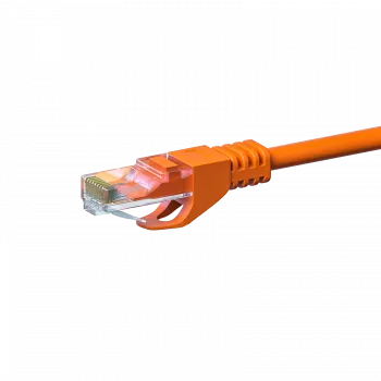 Cabo de rede DSIT CAT 6 U/UTP, 20 m, laranja, CCA, RJ45, Gigabit Ethernet