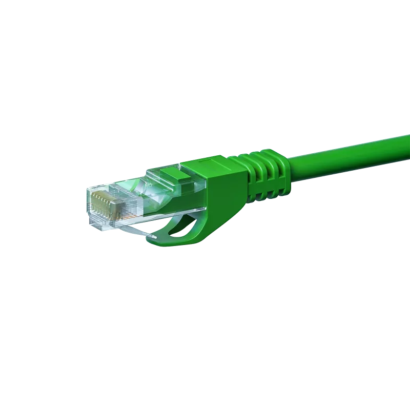 Cabo de rede DSIT CAT5e U/UTP, 1 m, verde, 100% cobre (DC-53-010)