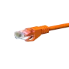Cabo patch de rede DSIT CAT5e U/UTP, 5 m, laranja, 100% cobre, RJ45, 1 Gbps