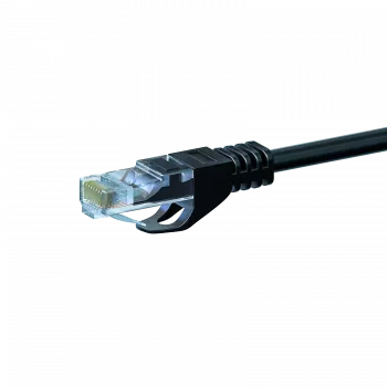 Cabo patch de rede DSIT CAT5e U/UTP, 10 m, preto, 100% cobre (DC-50-100)