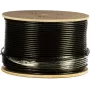 Cabo de instalação exterior DSIT CAT7 S/FTP 305m, condutor maciço, bainha PE, Fca, duplamente blindado, 10 Gbit/s, preto