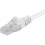 Cabo de rede patch DSIT CAT 5e U/UTP 0,25 m branco CCA Gigabit Ethernet RJ45