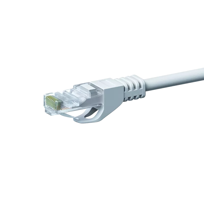 Cabo de rede patch DSIT CAT 5e U/UTP 0,25 m branco CCA Gigabit Ethernet RJ45