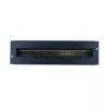 Quadro elétrico para calha DIN DSIT DS-DIN-4 3U 19 polegadas com calhas duplas, aço preto