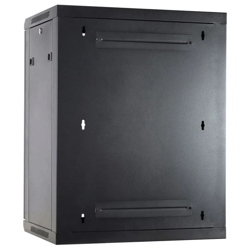 Armário de servidor de parede DSIT 15U com porta metálica 600x600x770mm preto