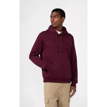 Sweatshirt com capuz Champion homem bordô 220271 RS522 tamanho S