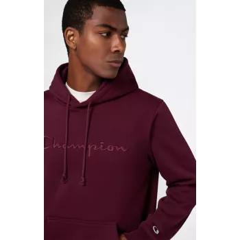Sweatshirt com capuz Champion homem bordô 220271 RS522 tamanho S