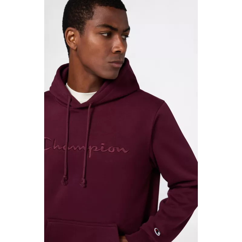 Sweatshirt com capuz Champion homem bordô 220271 RS522 tamanho S