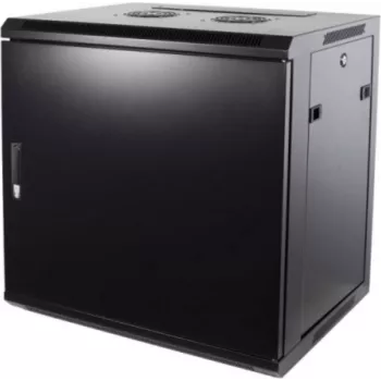 Armário de servidor de parede DSIT DS6409M 9U 600x450x500 mm com porta metálica