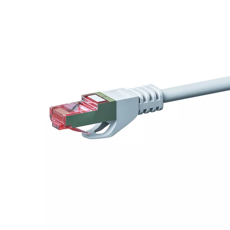 Cabo de rede DSIT CAT 6 S/FTP LSOH, 0,5 m, branco (DC-S62-005)
